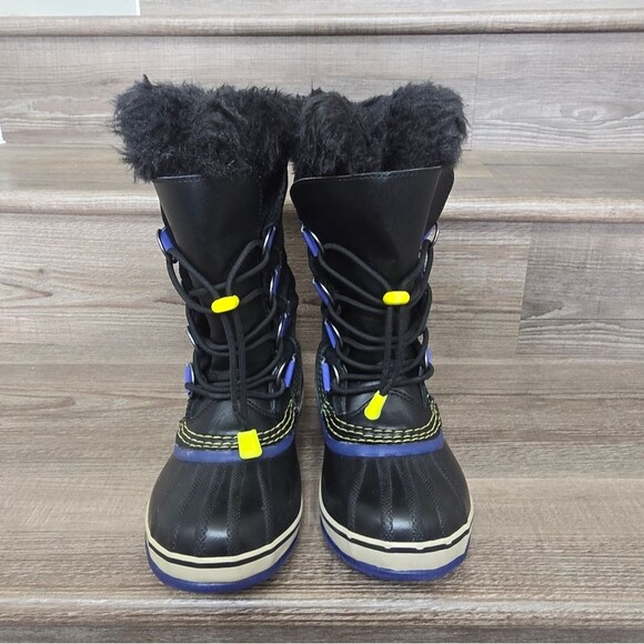 Sorel Joan of Arc purple & black snow boots, black and purple  Big Kids size 2 - Picture 3 of 6